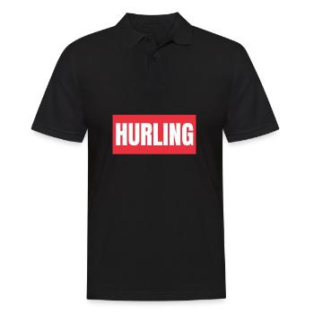 Irish Dublin Hurling - Männer Poloshirt - Schwarz - Vorne - Kai (181cm)