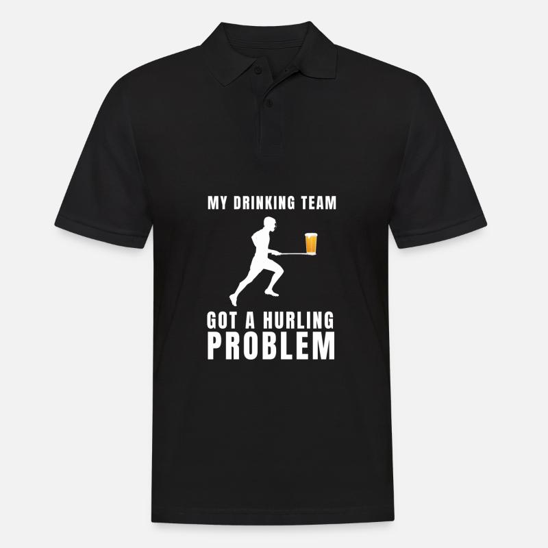 Irish Dublin Hurling - Männer Poloshirt - Schwarz