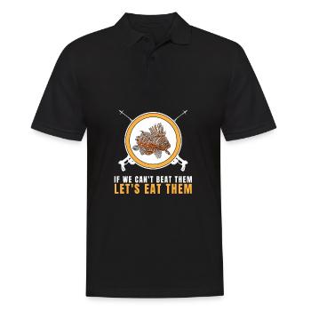 Lionfish Save The Reef Eat Lionfish Spearfishing - Männer Poloshirt - Schwarz - Vorne - Kai (181cm)