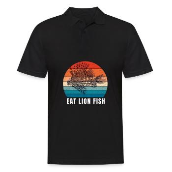 Lionfish Save The Reef Eat Lionfish Spearfishing - Männer Poloshirt - Schwarz - Vorne - Kai (181cm)