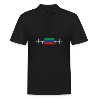 Drapeau russe - Daghestan - Polo Homme - noir - Devant - Kai (181cm)