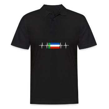 Drapeau russe - Khakassie - Polo Homme - noir - Devant - Kai (181cm)