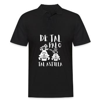 Tel Père Tel Fils Motoneige Cross Sport - Männer Poloshirt - Schwarz - Vorne - Kai (181cm)