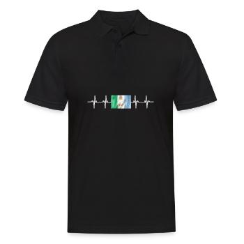 Argentina Flag Chaco - Männer Poloshirt - Schwarz - Vorne - Kai (181cm)
