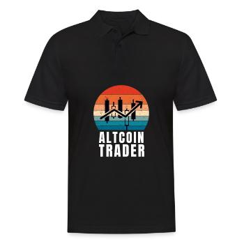 Altcoin Traders - Männer Poloshirt - Schwarz - Vorne - Kai (181cm)