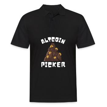 Altcoin Traders - Männer Poloshirt - Schwarz - Vorne - Kai (181cm)
