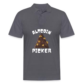 Altcoin Traders - Männer Poloshirt - Anthrazit - Vorne - Nico (186cm)