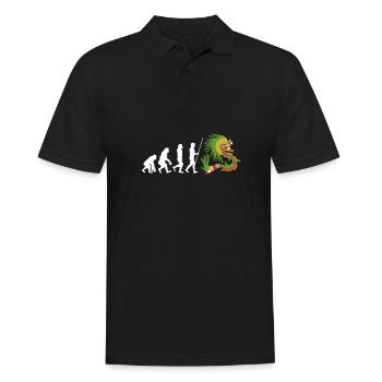 Aztec Calendar - Quetzalcoatl - Men's Polo Shirt - black - Front - Kai (181cm)