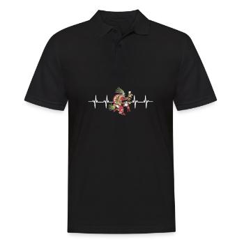 Aztec Calendar - Quetzalcoatl - Men's Polo Shirt - black - Front - Kai (181cm)