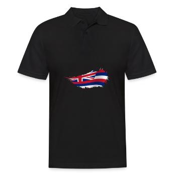 Waikiki Honolulu Island - Männer Poloshirt - Schwarz - Vorne - Kai (181cm)
