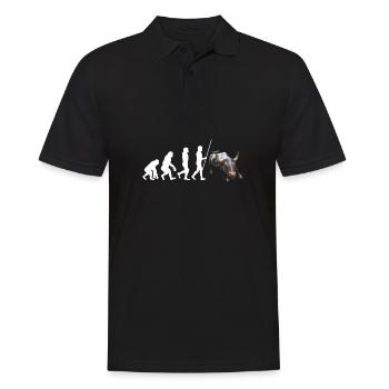 NY Stock Exchange Bull - Männer Poloshirt - Schwarz - Vorne - Kai (181cm)