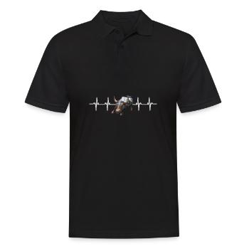 NY Stock Exchange Bull - Männer Poloshirt - Schwarz - Vorne - Kai (181cm)