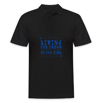Living The Dream One Nightmare At A Time - Men's Polo Shirt - black - Front - Kai (181cm)