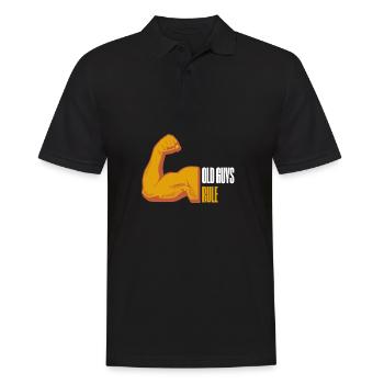 Retirement- - Men's Polo Shirt - black - Front - Kai (181cm)