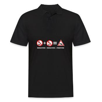 This job makes me drink - Men's Polo Shirt - black - Front - Kai (181cm)