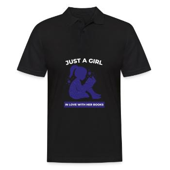 Reading For Girls - Juste une fille amoureuse d’elle - Polo Homme - noir - Devant - Kai (181cm)