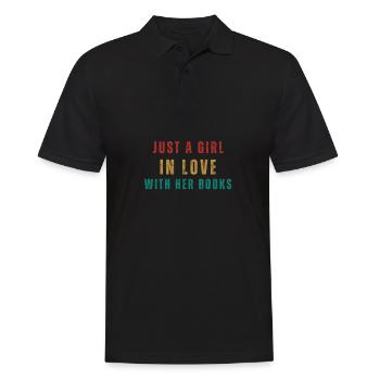 Reading For Girls - Juste une fille amoureuse d’elle - Polo Homme - noir - Devant - Kai (181cm)