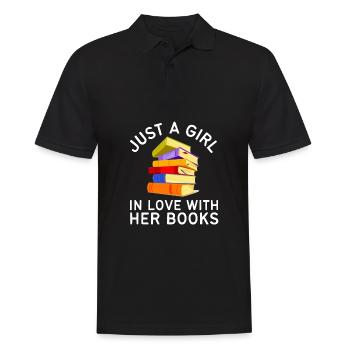 Reading For Girls - Juste une fille amoureuse d’elle - Polo Homme - noir - Devant - Kai (181cm)