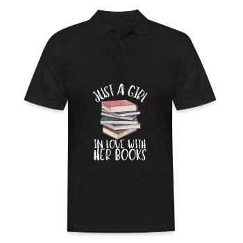 Reading For Girls - Juste une fille amoureuse d’elle - Polo Homme - noir - Devant - Kai (181cm)