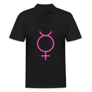 Christian Church - Virginity Rules - Männer Poloshirt - Schwarz - Vorne - Kai (181cm)