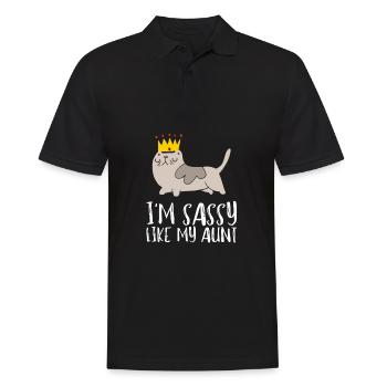 Aunt Niece Matching - Im sassy like my aunt - Männer Poloshirt - Schwarz - Vorne - Kai (181cm)
