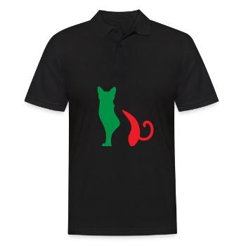 Italia - Italian by marriage - Männer Poloshirt - Schwarz - Vorne - Kai (181cm)