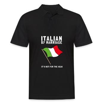 Italia - Italien par mariage - Polo Homme - noir - Devant - Kai (181cm)