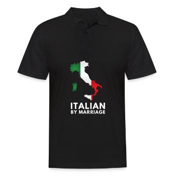 Italia - Italien par mariage - Polo Homme - noir - Devant - Kai (181cm)