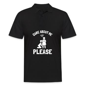 Occupez-vous de moi s’il vous plaît - Polo Homme - noir - Devant - Kai (181cm)