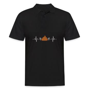 I Poop A Lot - Men's Polo Shirt - black - Front - Kai (181cm)