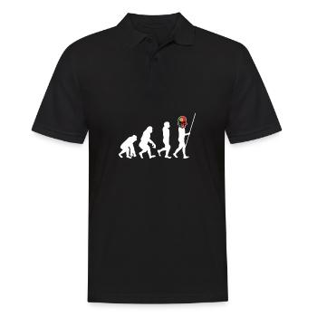 Portugal Flag Skull Patriotic Portuguese Roots DNA - Männer Poloshirt - Schwarz - Vorne - Kai (181cm)