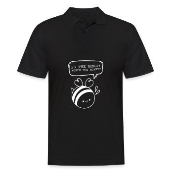 New Zealand Bee Keeper - Manuka Honey - Men's Polo Shirt - black - Front - Kai (181cm)
