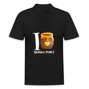 New Zealand Bee Keeper - Manuka Honey - Men's Polo Shirt - black - Front - Kai (181cm)