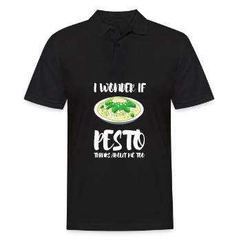Italian Cuisine - Basil Pesto Is The Besto - Männer Poloshirt - Schwarz - Vorne - Kai (181cm)