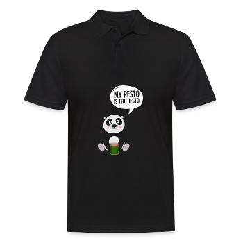 Italian Cuisine - Basil Pesto Is The Besto - Männer Poloshirt - Schwarz - Vorne - Kai (181cm)