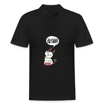 I only love my bed and my mama I'm sorry - Männer Poloshirt - Schwarz - Vorne - Kai (181cm)
