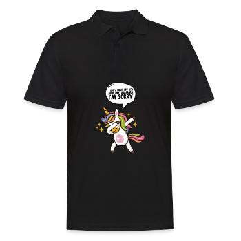 I only love my bed and my mama I'm sorry - Männer Poloshirt - Schwarz - Vorne - Kai (181cm)