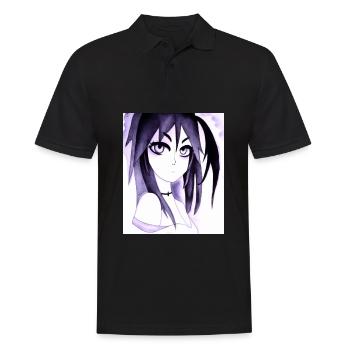 Japan Anime Drawing - Men's Polo Shirt - black - Front - Kai (181cm)