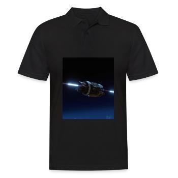Spaceship - Men's Polo Shirt - black - Front - Kai (181cm)