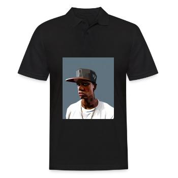 Hip Hopper Rapper - Männer Poloshirt - Schwarz - Vorne - Kai (181cm)
