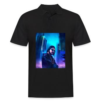 Hip Hopper Rapper - Männer Poloshirt - Schwarz - Vorne - Kai (181cm)