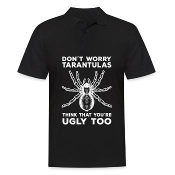 Tarentule Pet | Cadeaux d’araignée tarentule - Polo Homme - noir - Devant - Kai (181cm)