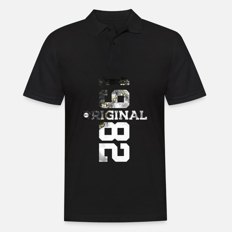 ORIGINAL 1982 COOL 44. GEBURTSTAG - Männer Poloshirt - Schwarz