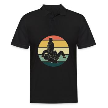 Jiu Jitsu Self Defense - Men's Polo Shirt - black - Front - Kai (181cm)