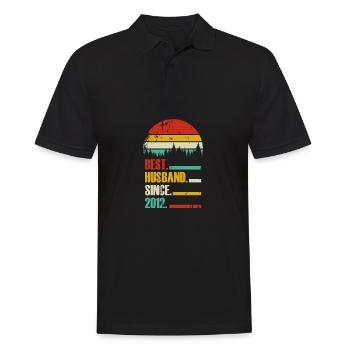 Best Husband since September 2012 Geschenk - Männer Poloshirt - Schwarz - Vorne - Kai (181cm)