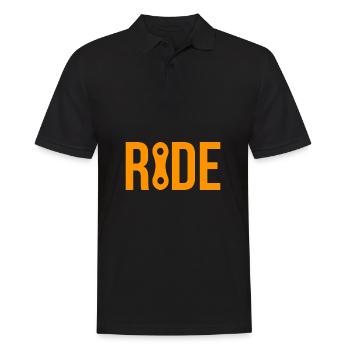 Ride Bicycle Bike Bike Gift - Men's Polo Shirt - black - Front - Kai (181cm)
