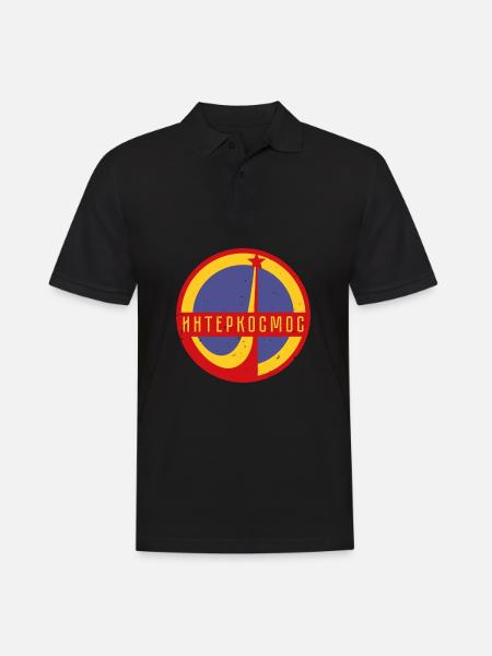 Intercosmos Sputnik espace cadeau URSS - Polo Homme - noir