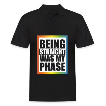 Hétéro était ma phase - Polo Homme - noir - Devant - Kai (181cm)