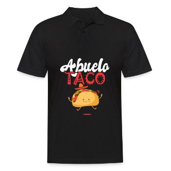 abuelo taco taco Tacos mexikanisches Essen Geschenk - Männer Poloshirt - Schwarz - Vorne - Kai (181cm)