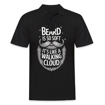 Bart Schnurrbart Bärtige Männer - Männer Poloshirt - Schwarz - Vorne - Kai (181cm)